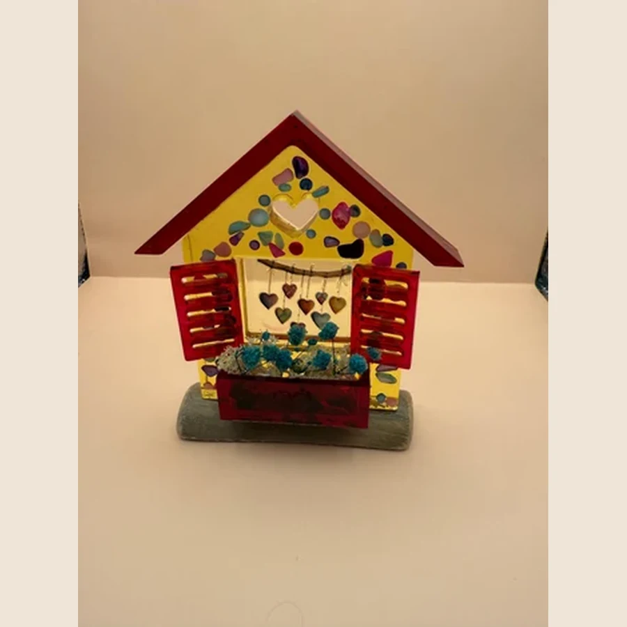 Little house with flowers